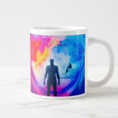 色と立つ ジャンボコーヒーマグカップ (右)