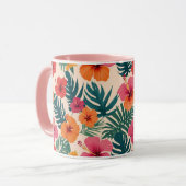 色と花 マグカップ (正面左)