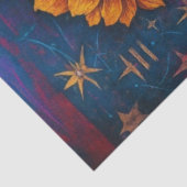 色と開花のスカルデコページ紙- LGBTQ 薄葉紙 (詳細)