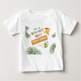 色に吠える:恐竜素晴らし ベビーTシャツ