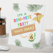 色に吠える：恐竜素晴らし 台座サイン (インサイチュ)