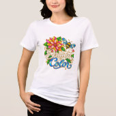 色に惹かれる白 トライブレンドTシャツ (正面)