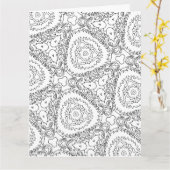 色ぬりチューリップの花束グリーティングカード カード (黄色い花)