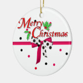 色のある円 セラミックオーナメント (左)