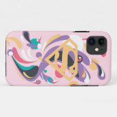 色のしぶきのオレンジ Case-Mate iPhoneケース (裏面(横))
