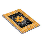 色のしぶきの春のフラッシュのアフリカデイジーの写真 ノートブック (右側)