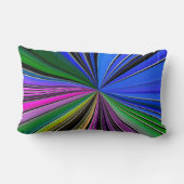 色のしぶきの枕 ランバークッション (裏面)