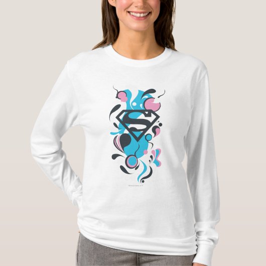 色のしぶきの青 Tシャツ (正面)