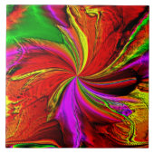 色のしぶき タイル (正面)