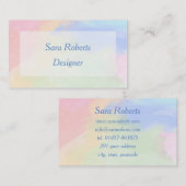 色のしぶき 名刺 (正面/裏面)