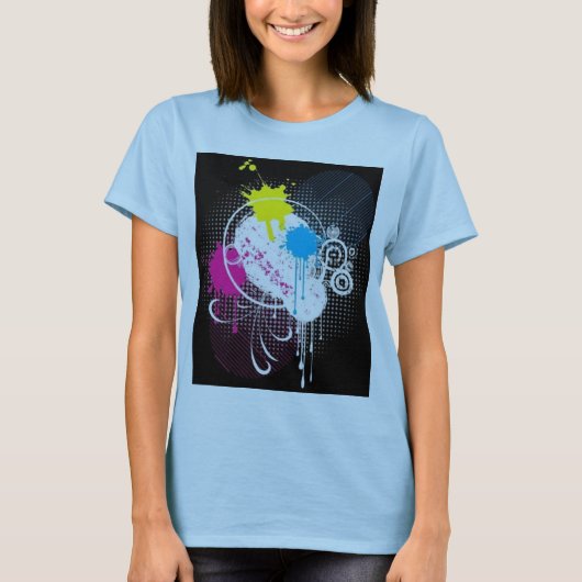 色のしぶき Tシャツ (正面)