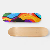 色のすべてのサイズと形状 スケートボード (横)