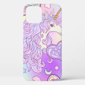 色のたて数々のがみ、蝶の虹の一角獣 Case-Mate iPhoneケース (裏面)
