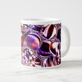 色のついたガラスや石の大切血か？ ジャンボコーヒーマグカップ