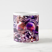 色のついたガラスや石の大切血か？ ジャンボコーヒーマグカップ (正面)