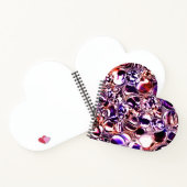 色のついたガラスや石の大切血か？ ノートブック (内部)