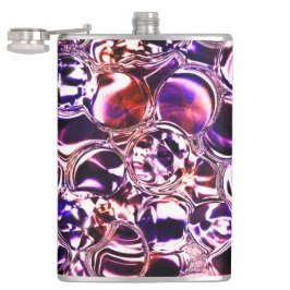 色のついたガラスや石の大切血か？ フラスク