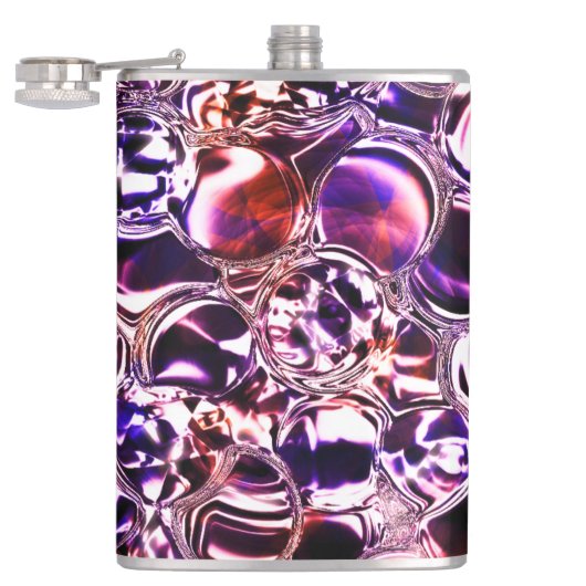 色のついたガラスや石の大切血か？ フラスク (オープン)