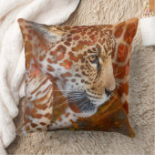 色のついたヒョウ クッション (ブランケット)