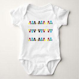 色のついたボール ベビーボディスーツ