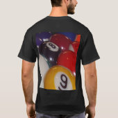 色のついた伝統的玉は八つ。 Tシャツ (裏面)
