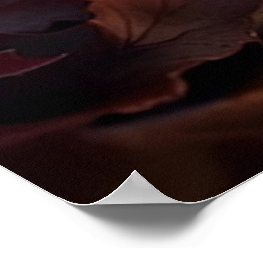 色のついた大きな鮮やかろうそく ポスター (角)