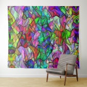 色のついた幌布に隠されたクロスコップ タペストリー (インサイチュ(横))