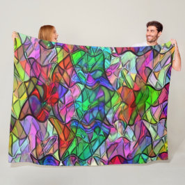 色のついた幌布に隠されたクロスコップ フリースブランケット