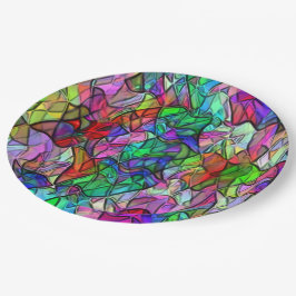 色のついた幌布に隠されたクロスコップ ペーパープレート