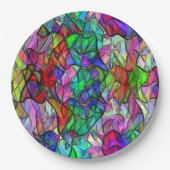 色のついた幌布に隠されたクロスコップ ペーパープレート (正面)