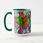 色のついた幌布に隠されたクロスコップ マグカップ (左)