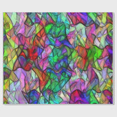 色のついた幌布に隠されたクロスコップ ラッピングペーパー (フラット)