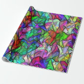 色のついた幌布に隠されたクロスコップ ラッピングペーパー (アンロールド)