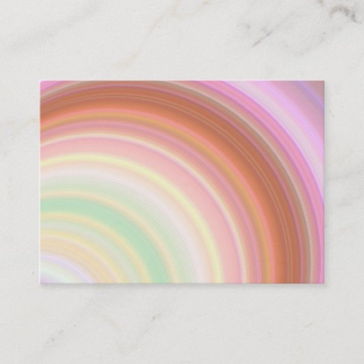 色のぽっちゃりした名刺 名刺 (正面)