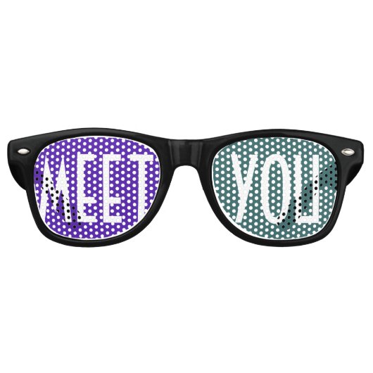 色のみ背景 – 紫色のガソリン+あなたのアイディア レトロサングラス (正面)