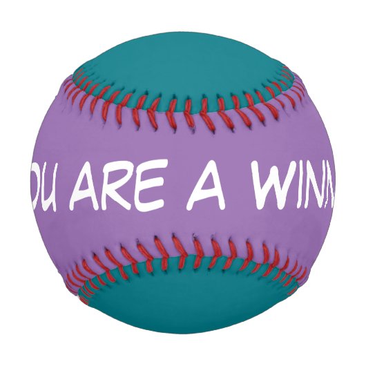 色のみ青とピンク+名前とアイディア 野球ボール (裏面)