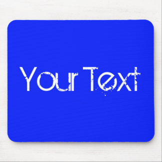 色のみ/青王室の+テキスト マウスパッド