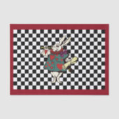 色のアリスカスタムなnの不思議の国の白いウサギの点検 薄葉紙 (正面)