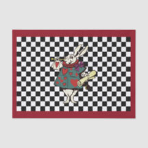 色のアリスカスタムなnの不思議の国の白いウサギの点検