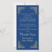 色のアール・デコ3の悔やみや弔慰を感謝していしています選んで下さい サンキューカード (正面)