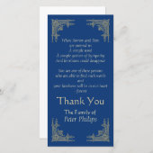 色のアール・デコ3の悔やみや弔慰を感謝していしています選んで下さい サンキューカード (正面/裏面)