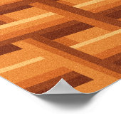 色のイースターエッグのバスケット |ハッピーイースター壁 ポスター (角)