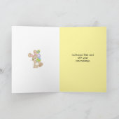 色のイースターエッググリーティングカードの塔 カード (内部)