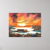 色のエコー キャンバスプリント (正面)