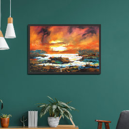 色のエコー メタルプリント