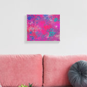 色のカスケード抽象デザインパターン キャンバスプリント (インサイチュ (リビング))