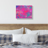 色のカスケード抽象デザインパターン キャンバスプリント (インサイチュ (寝室))