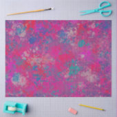 色のカスケード抽象デザインパターン 薄葉紙 (クラフト)