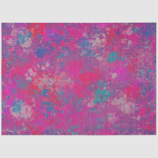 色のカスケード抽象デザインパターン 薄葉紙 (正面)