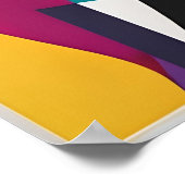 色のカスケード – 将来のレトロ ポスター (角)